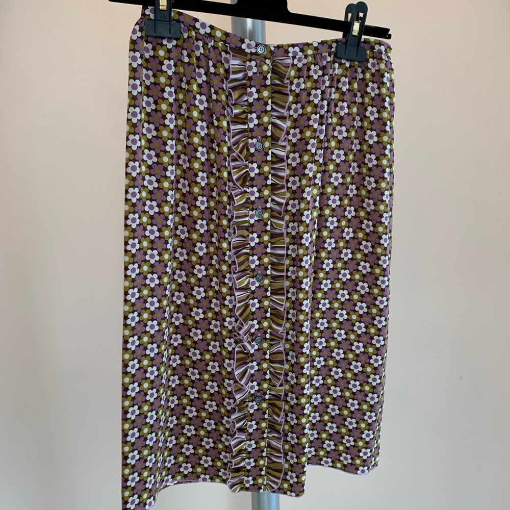 Vintage Celine floral Aline skirt